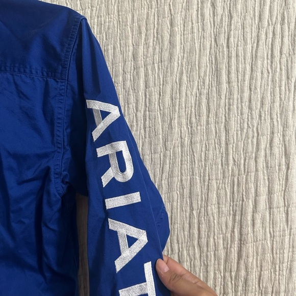 Men’s Ariat Team Logo Twill Fitted Shirt Sz small - Picture 5 of 5